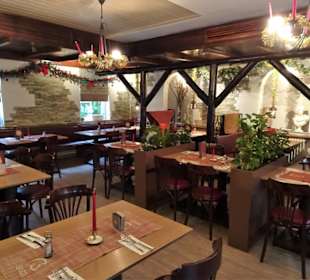 In den Gasträumen des Restaurant Sparta