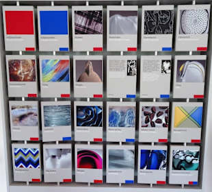 Tafeln mit Bearbeitungs-Methoden des Glases