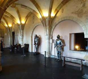 In der Waffenhalle des Schlosses von Vianden