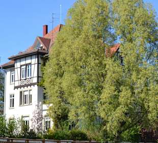 Schönes Wohnhaus mit Fachwerk am Ufer der Ill