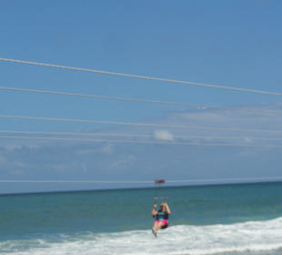 Zipline auf der Insel Labadee
