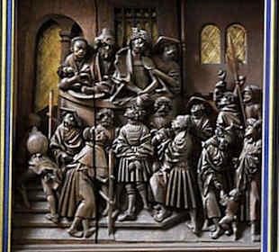 Geschnitzter Hochaltar, Detail