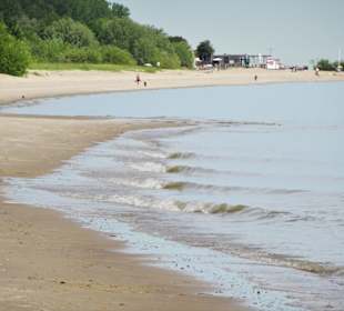 Am Strand der Insel Krautsand
