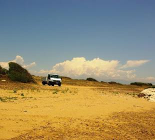Am Strand entlang