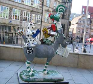 Andere Darstellung der Bremer Stadtmusikanten