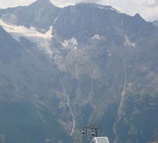 Blick vom Rundweg Hohsaas auf Bergstation