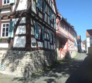 Szene in der Altstadt von Oberursel