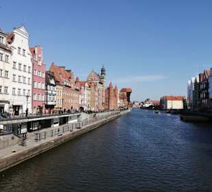 Blick zur Motława (Mottlau) von der Grüen Brücke
