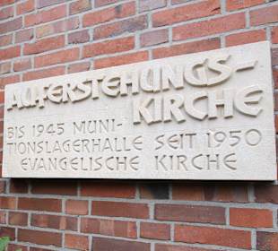 Hinweis an der Kirche