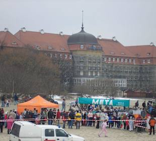 Blick von der Molo auf das Grand Hotel