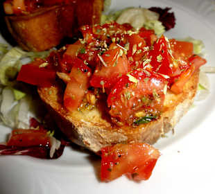 Bruschetta als Vorspeise