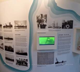 Infowand in der Ausstellung zum Laheema Nat. Park