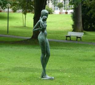 Unterwegs im Kurpark von Bad Mergentheim