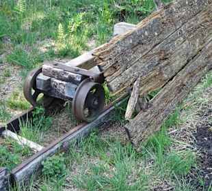 Reste der Moorbahn inm Tarmstedter Moor