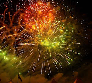 Das Abschlussfeuerwerk im Bild