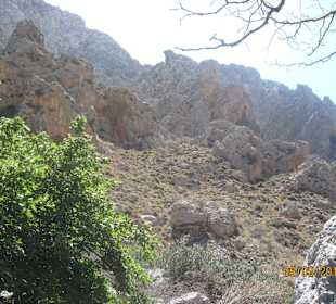 Blick zur Gebirge der Schlucht