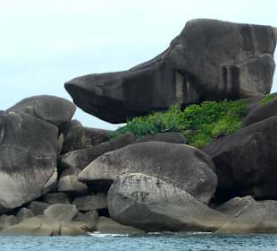 Granitfelsen in form eines Schuhs