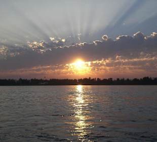 Sonnenuntergang auf dem Nil