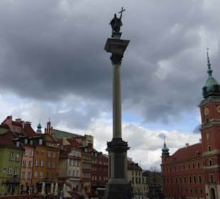 Altstadt von Warschau mit Schlßplatz, Schloß usw.