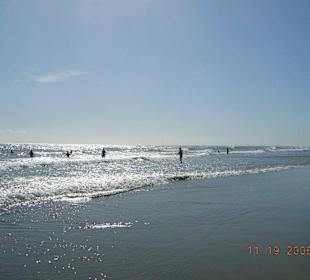 Der Strand am späten Nachmittag