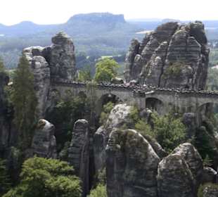 Die Basteibrücke in der Sächsischen Schweiz