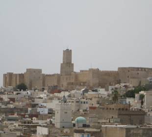 Blick auf die Kasbah von Sousse