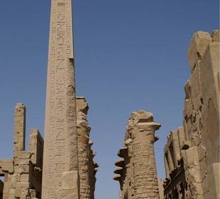 Obelisk im Karnak Tempel