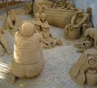Sand-Kunstwerk