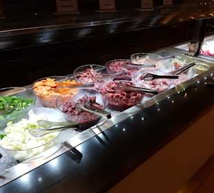 Salatauswahl für den Wok