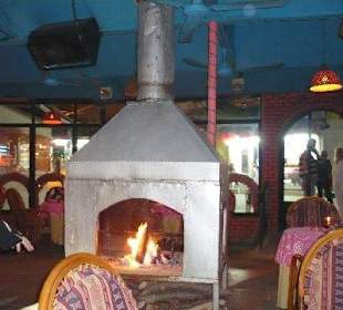 Kamin in der Eser Bar