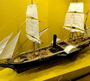 Schiffsmodell der ersten deutschen Flotte