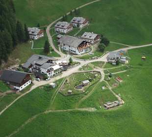 Der Landeplatz im Blick