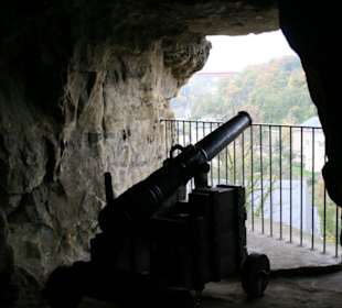 Blick aus den Bockkasematten