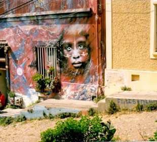 Wandmalerei - Typisch für Valparaíso
