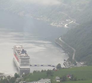 Panoramablick im Geirangerfjord