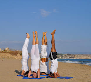 Yoga on the beach
