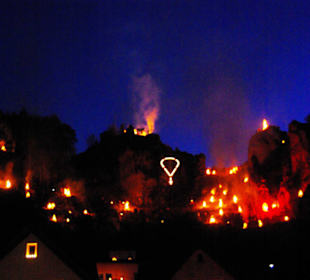 Rückblick direkt in der Stadt