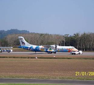 Turboprop ´Flughafen Trat