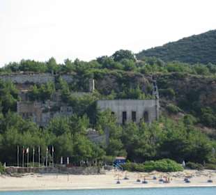 Plaża metalia - widok z morza