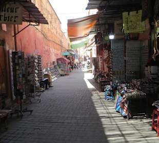 Unterwegs in der Altstadt von Marrakesch