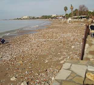 Schöner Blick, aber Strand?