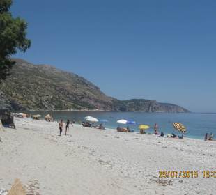 Ankunft am Strand
