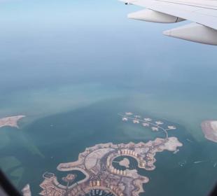 Anflug Doha Airport