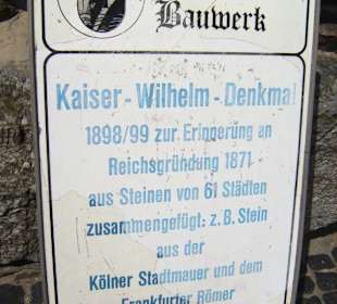 Bismarck-Denkmal, Infotafel