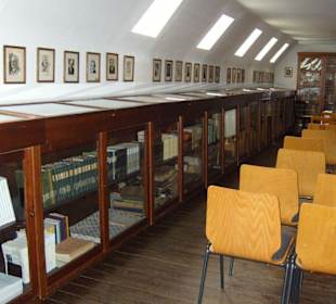 Linke Seite der Bibliothek im Klaus -Groth-Museum