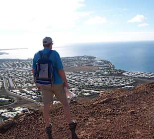 Blick von Montana Roja auf Playa Blance