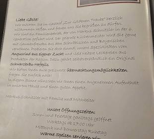 Speisekarte Stand: 01/2024