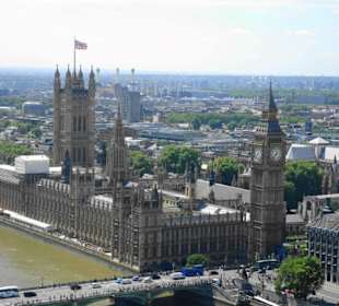 Bild vom London Eye aus 