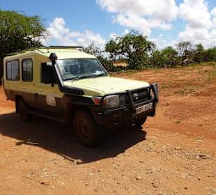 Unser Jeep im Tsavo