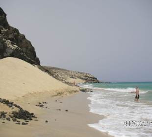 Strandwanderung in nördlicher Richtung 
